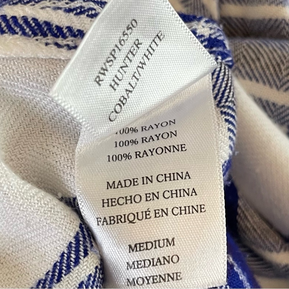 Rails Plaid Cobalt White Button Up Long Sleeve Sh… - image 8